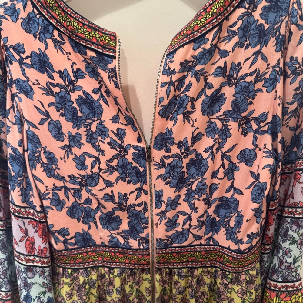 Alice + Olivia dress Multicolor Long Sleeve empire waist w. side openings. S 10. - Picture 11 of 15